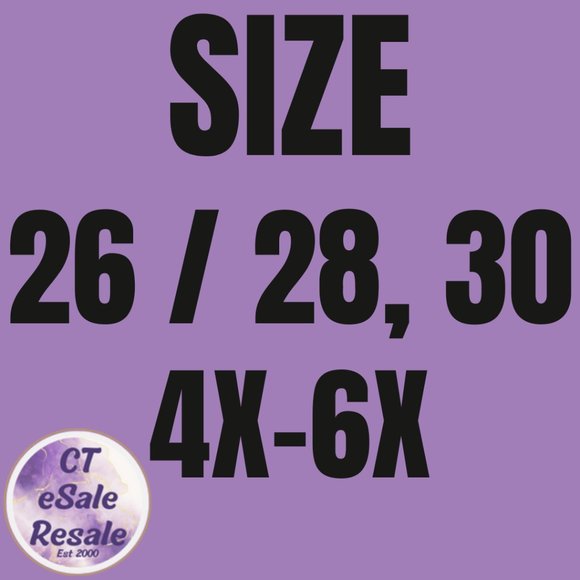 SIZE 26/28, 30) (4X-6X) LIVE SHOW NOTIFICATION LISTING - Picture 1 of 3